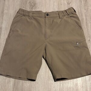 Wrangler Men's Brown Flat Front Shorts